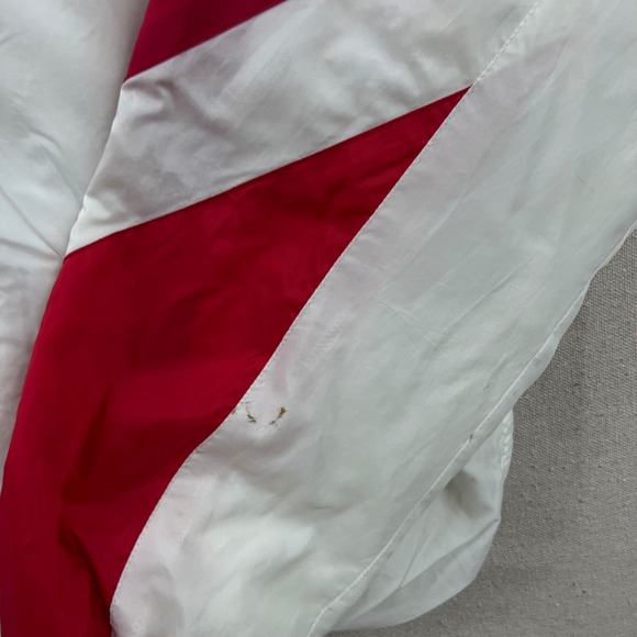 Nike Windbreaker Mens XL Red White Vintage 90s Colorblock Diamond Full Zip - Picture 5 of 7